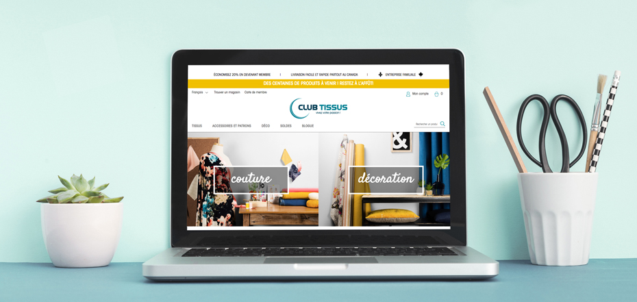 Utiliser les fonctions du nouveau site web | Clubtissus.com