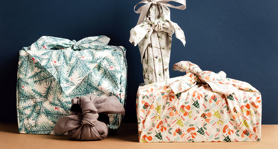 Emballages-cadeaux furoshiki - Pas à pas